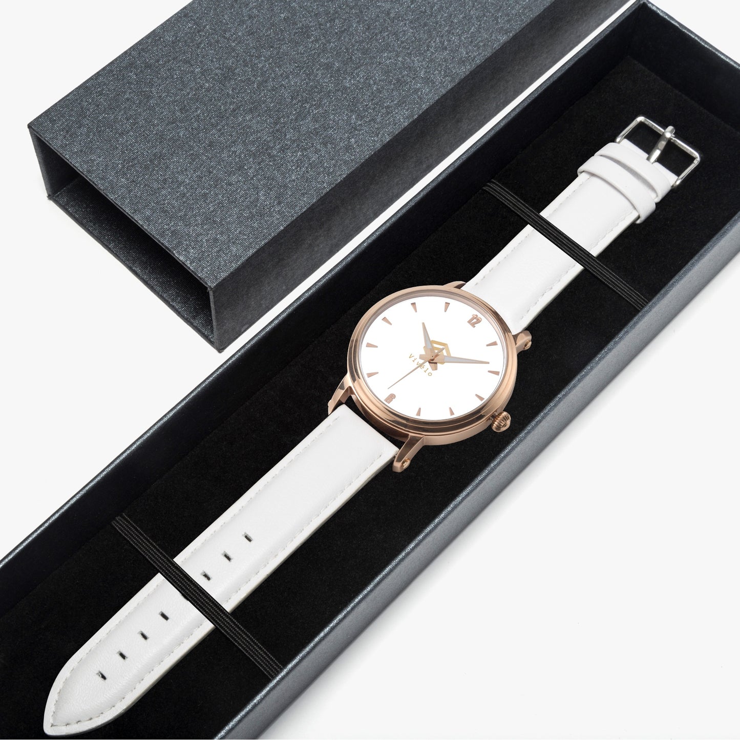 Rose Gold Stainless Steel Automatic Watch with Leather Strap
Unisex Mechanical Watch - No Battery, Sustainable Design