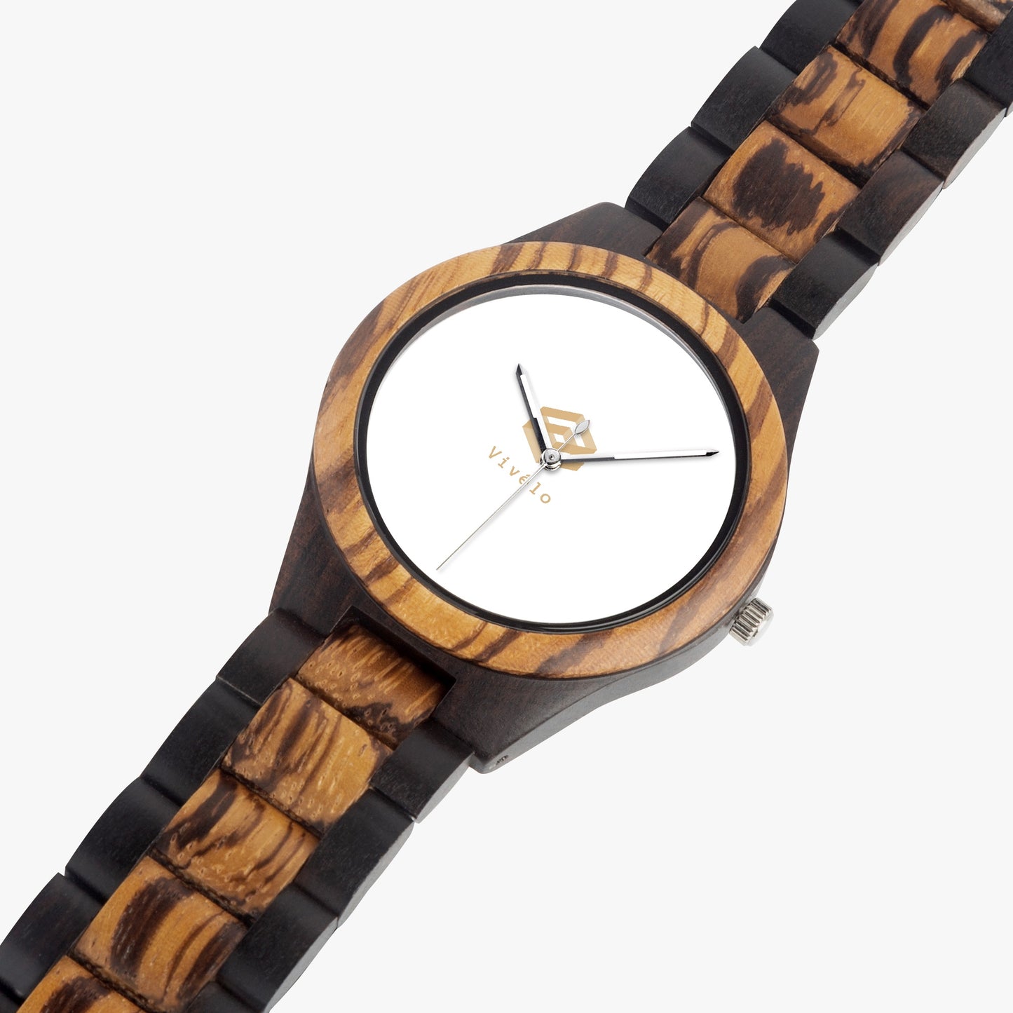 Indian Ebony Wooden Watch with Italian Olive Lumber Strap
Unisex Handcrafted Wood Watch with CITIZEN Movement