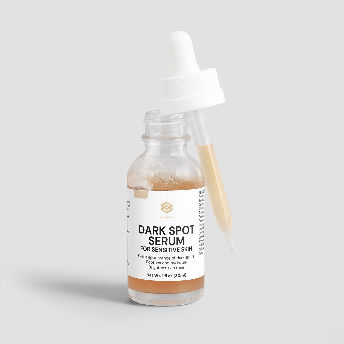 Vivélo Dark Spot Serum for Sensitive Skin – Gentle Brightening with Adaptogenic Mushrooms