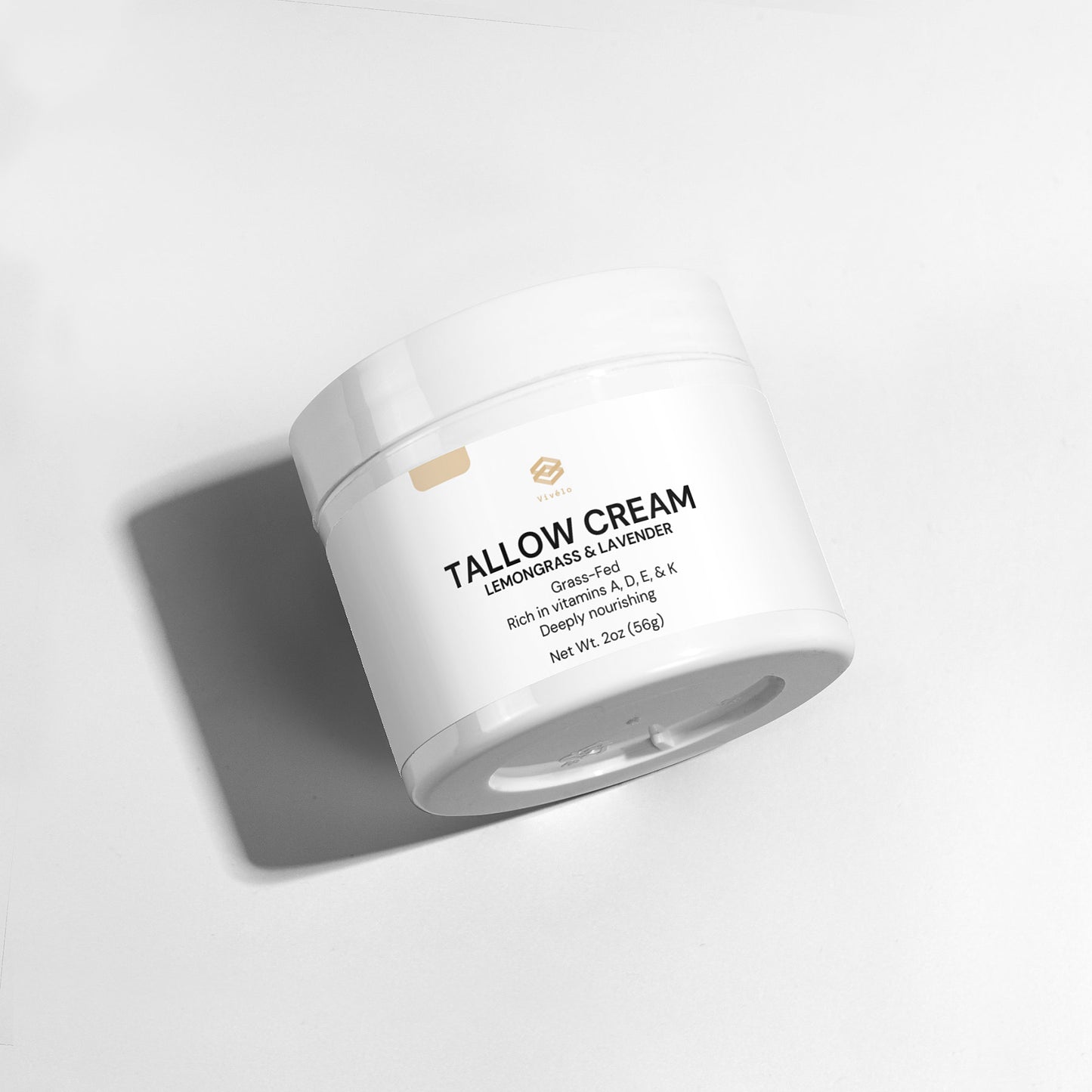 Vivélo Tallow Cream Lemongrass & Lavender – Luxurious, Nourishing Skincare from Grass-Fed Beef Tallow