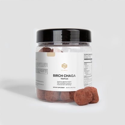 Vivélo Birch Chaga Truffles – Antioxidant-Rich Superfood with Fulvic & Humic Acids for Gut Health