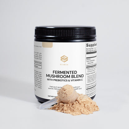 Vivélo Fermented Mushroom Blend – Full-Spectrum Organic Mushrooms for Immune Support & Optimal Bioavailability