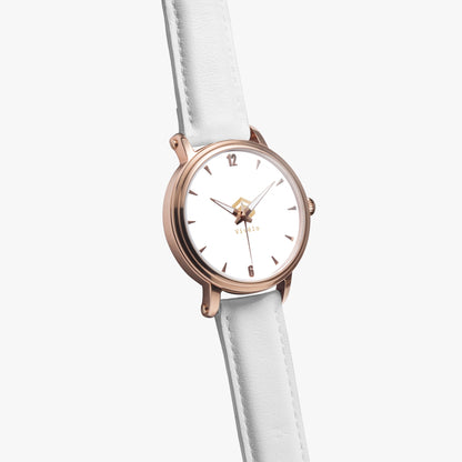 Rose Gold Stainless Steel Automatic Watch with Leather Strap
Unisex Mechanical Watch - No Battery, Sustainable Design