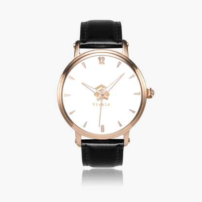 Rose Gold Stainless Steel Automatic Watch with Leather Strap
Unisex Mechanical Watch - No Battery, Sustainable Design