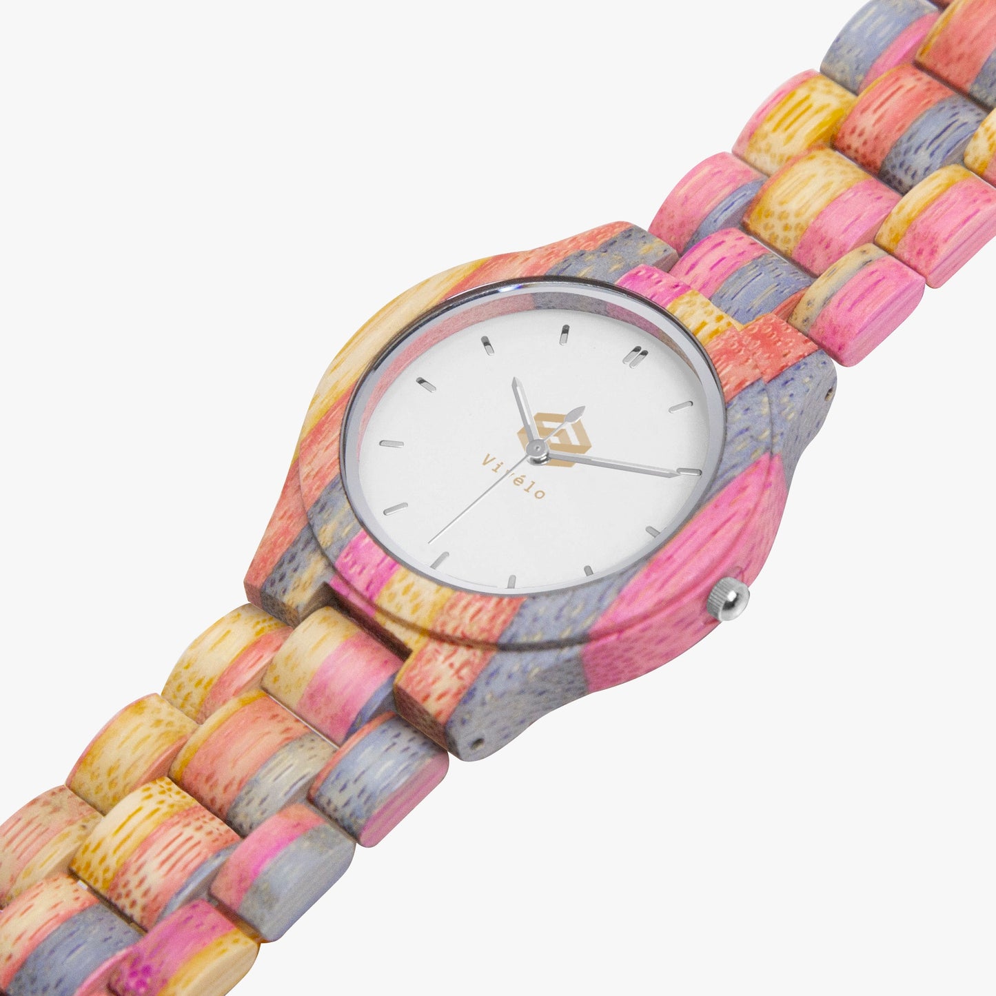 Grey & Pink Camouflage Bamboo Wood Watch with CITIZEN Movement
Eco-Friendly 38mm Unisex Wooden Watch for Minimalist Style