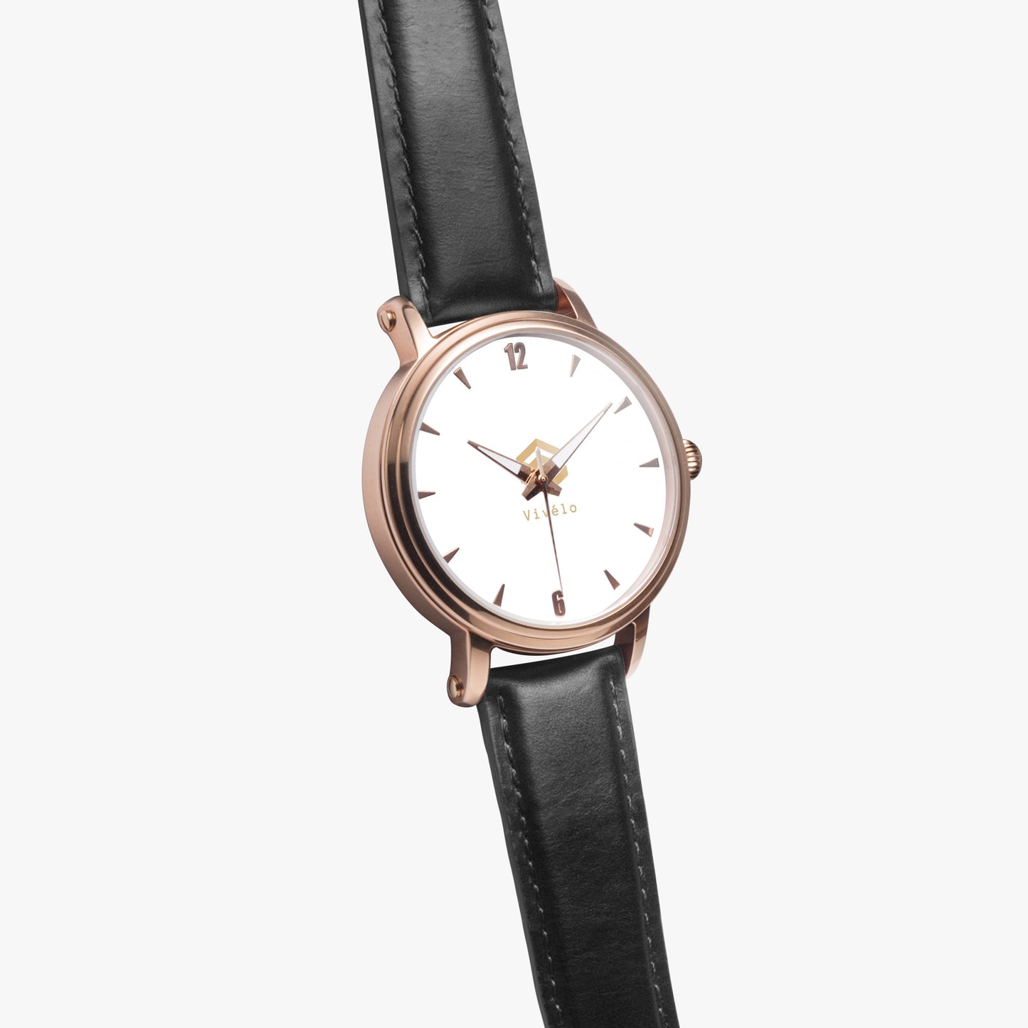 Rose Gold Stainless Steel Automatic Watch with Leather Strap
Unisex Mechanical Watch - No Battery, Sustainable Design